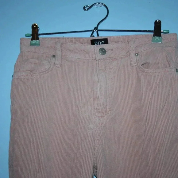 BDG Urban Outfitters Mom High Rise Size 27 Pink Corduroy Jeans - Picture 3 of 16